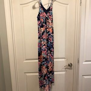 Size medium midi length dress with bright colors